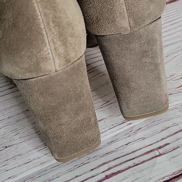 Vince Camuto Sterla Tall Suede Fringed Boots Size 10 - Picture 9 of 13